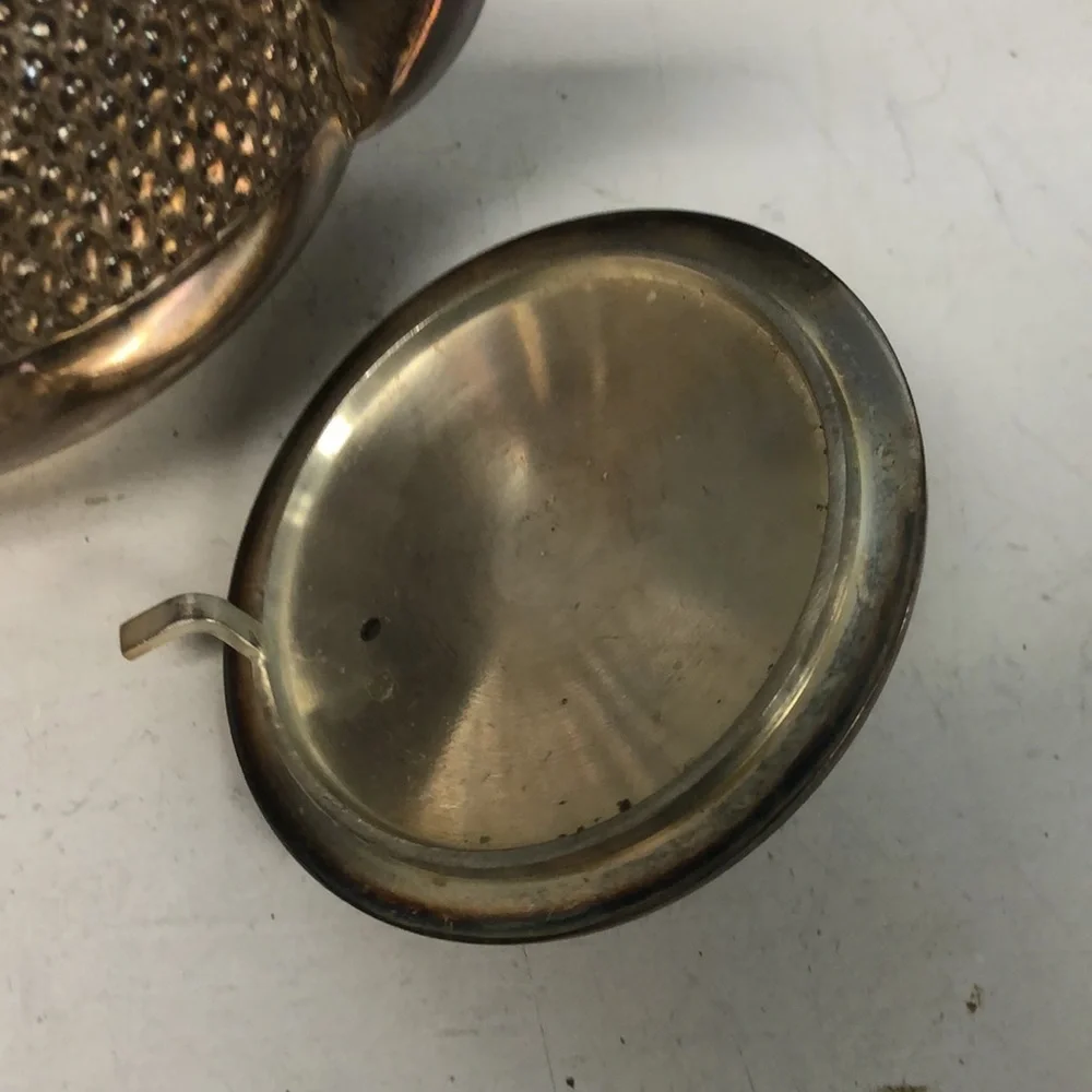 Vintage silver Plated hobnail Teapot Tea Coffee‎ Pot Handle Made in India